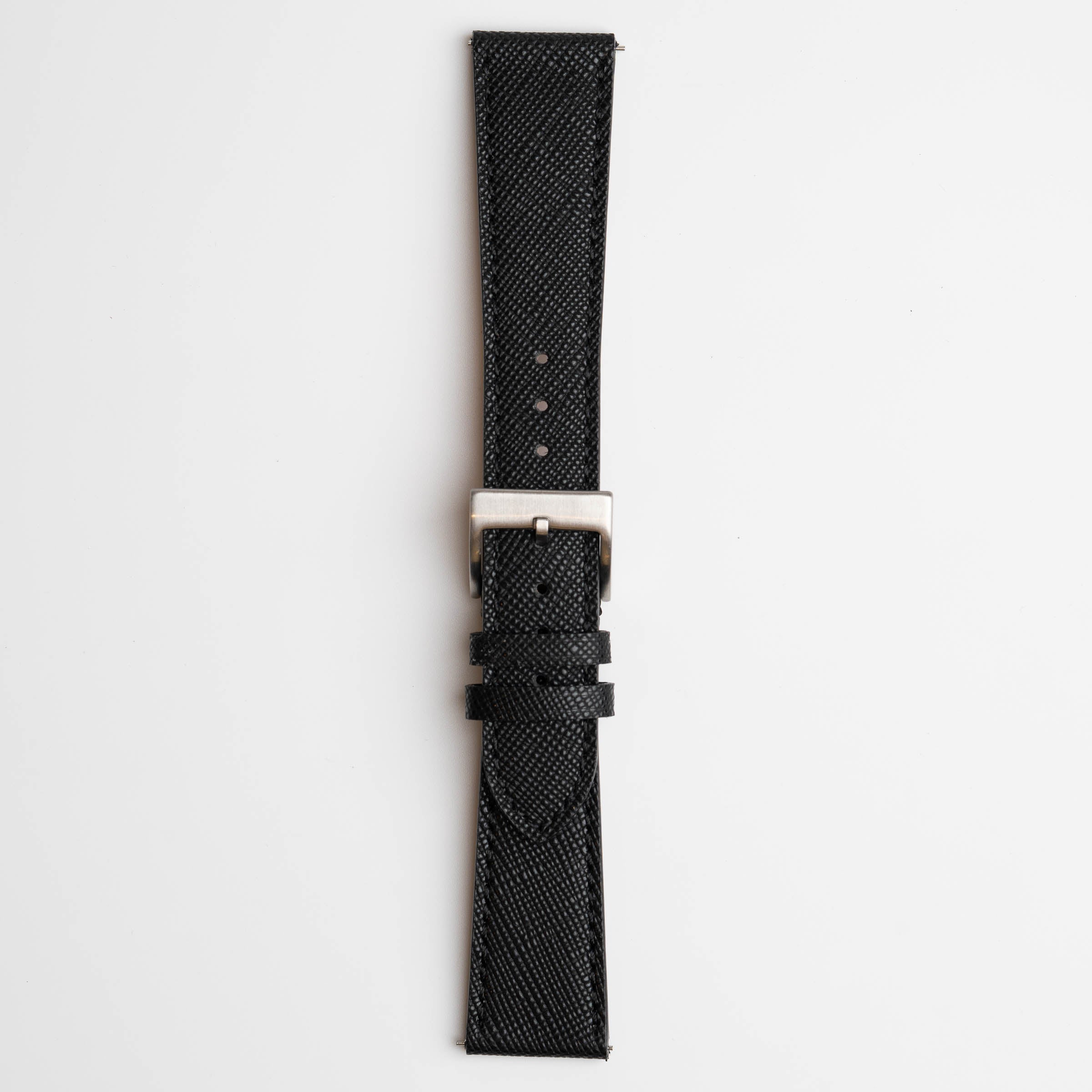 Saffiano Lux Black Watch Strap