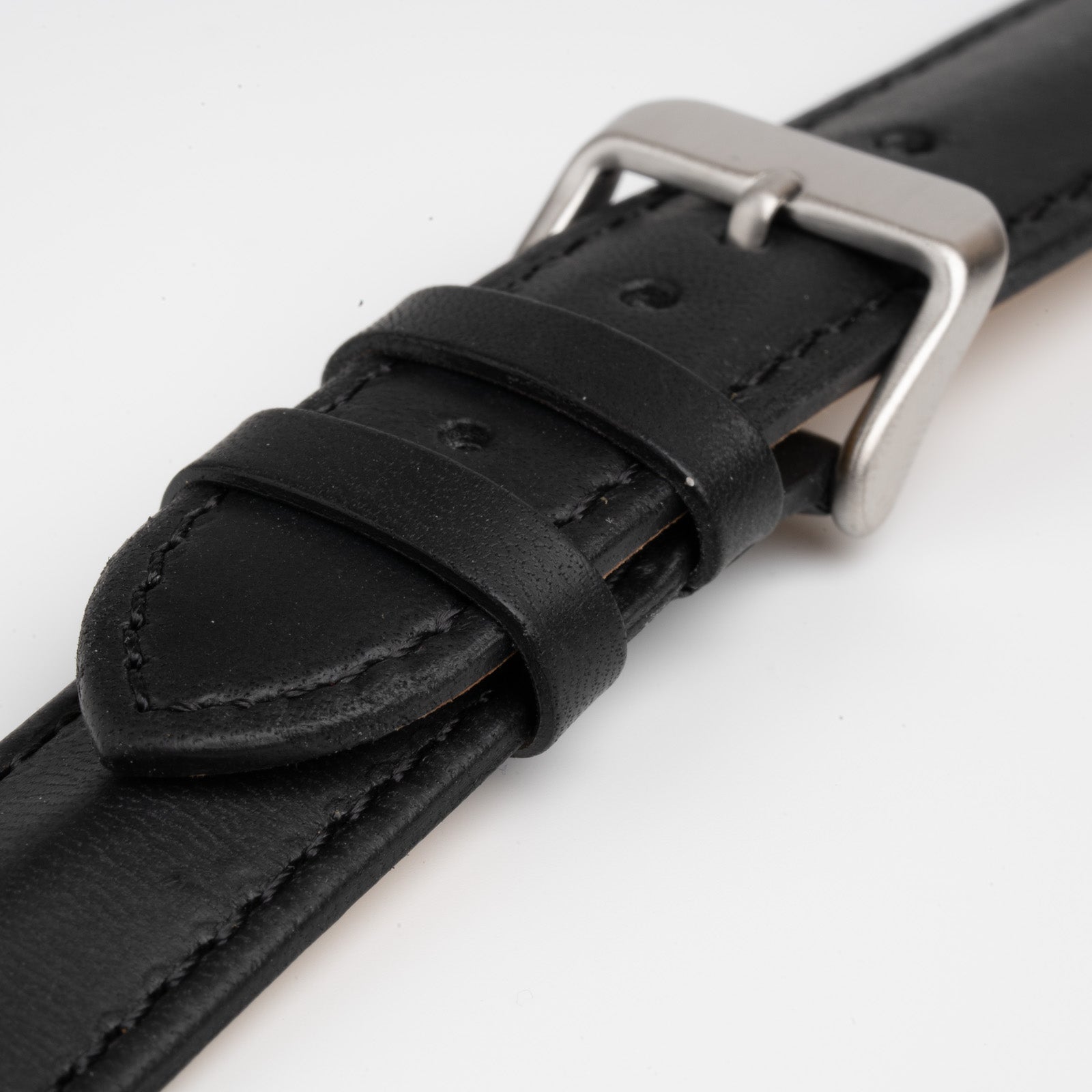 Triangular Padded Black Watch Strap