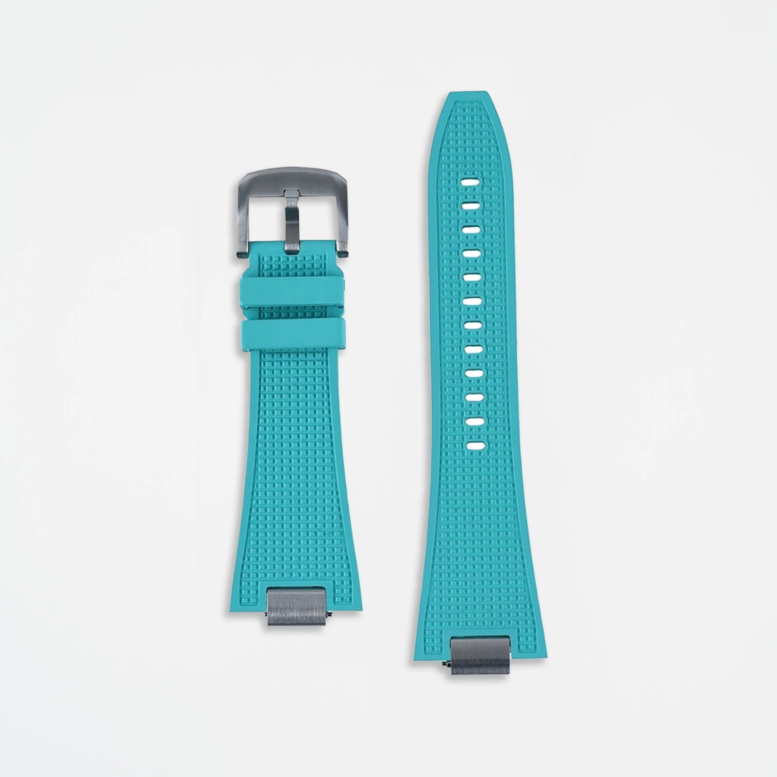 Blue Tissot PRX40 Style FKM Rubber Watch Strap
