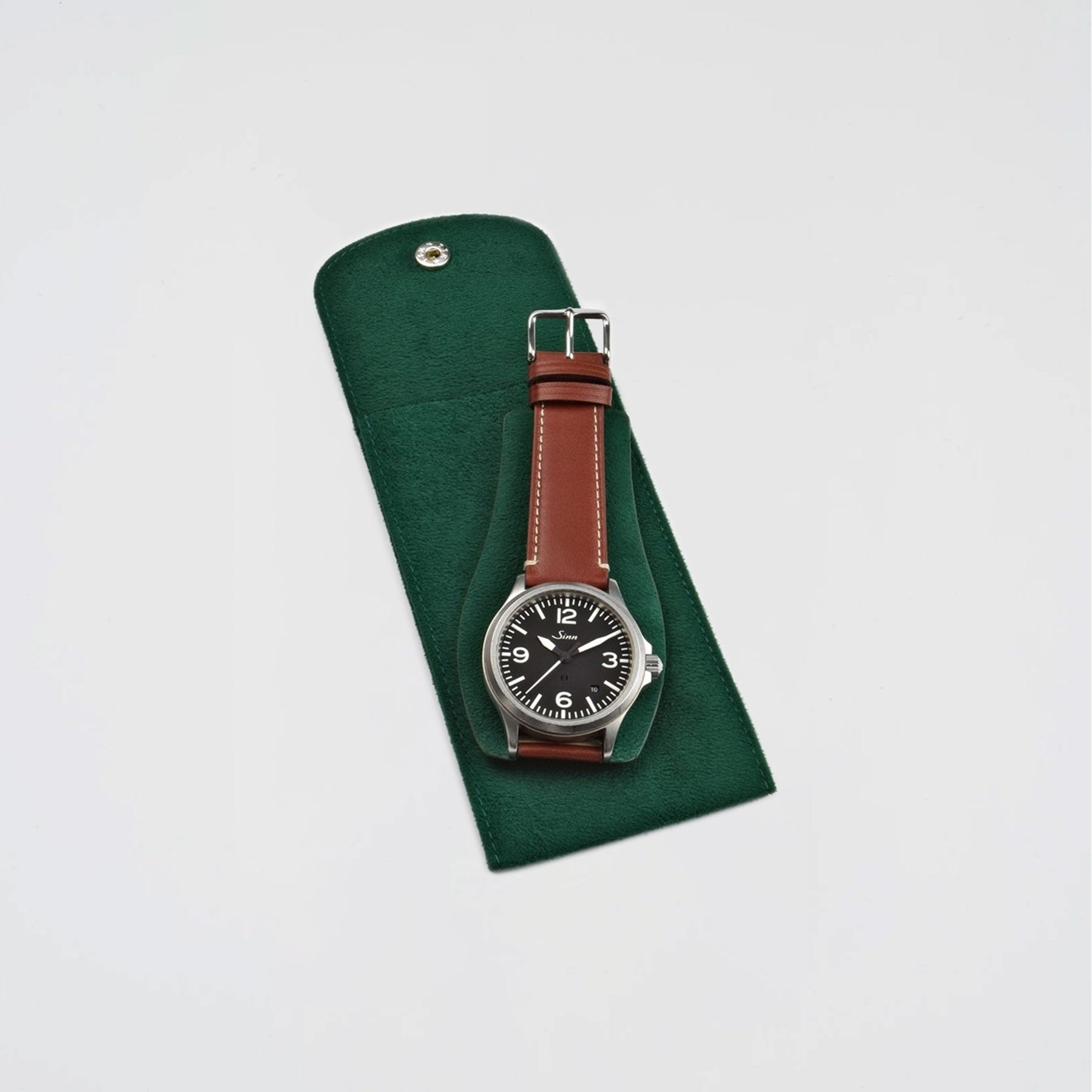 Glide Green Watch Travel Pouch