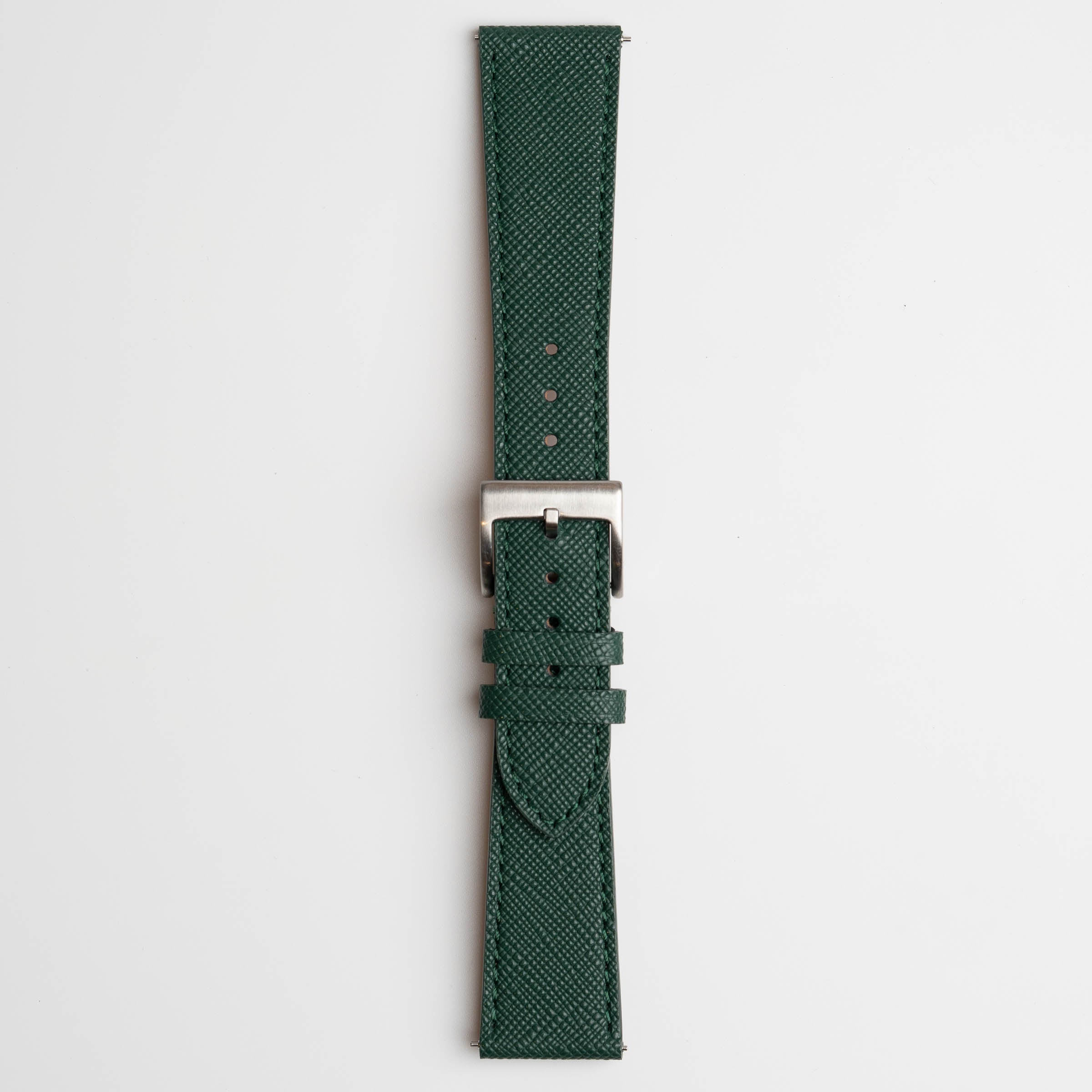 Saffiano Lux Green Watch Strap