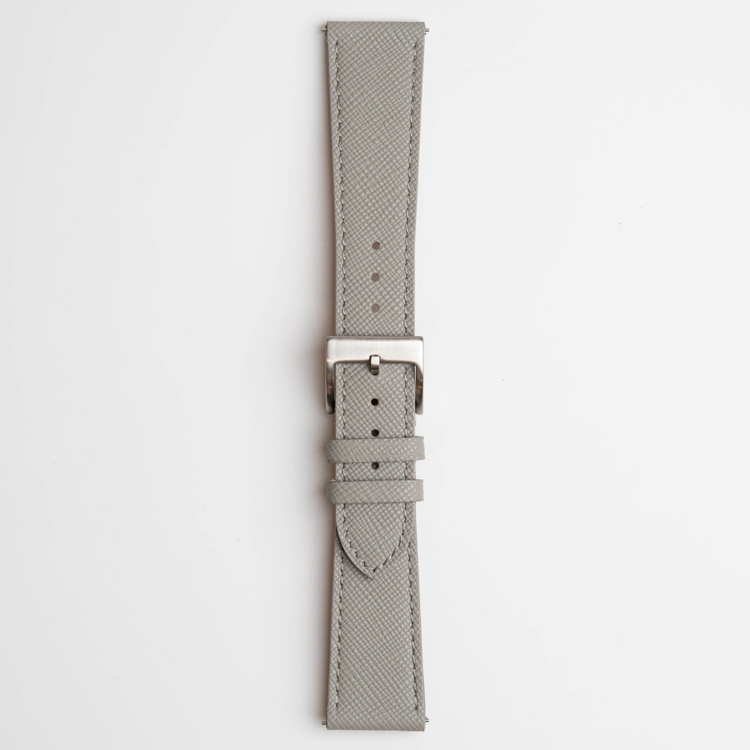 Saffiano Lux Grey Watch Strap