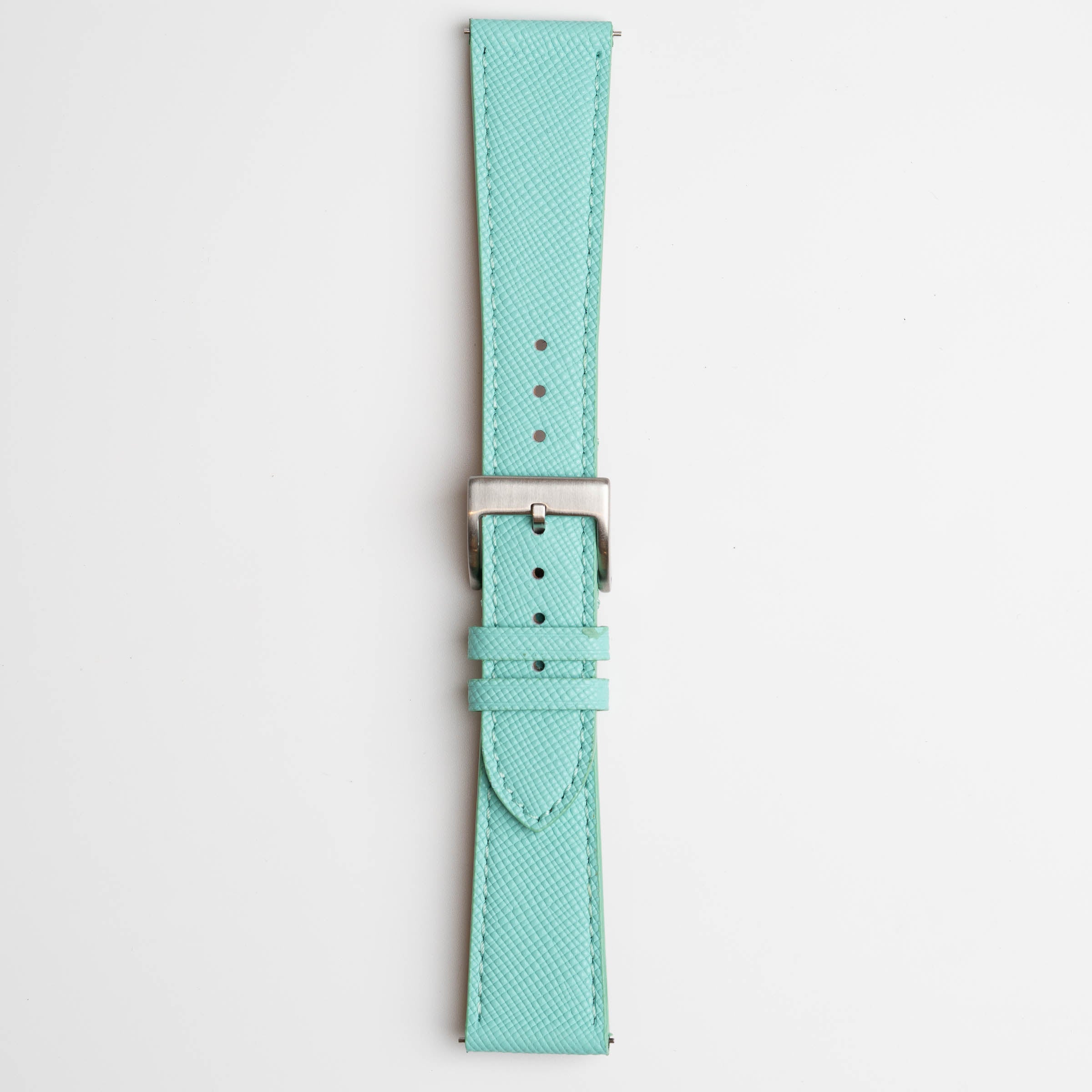 Saffiano Lux Light Blue Watch Strap