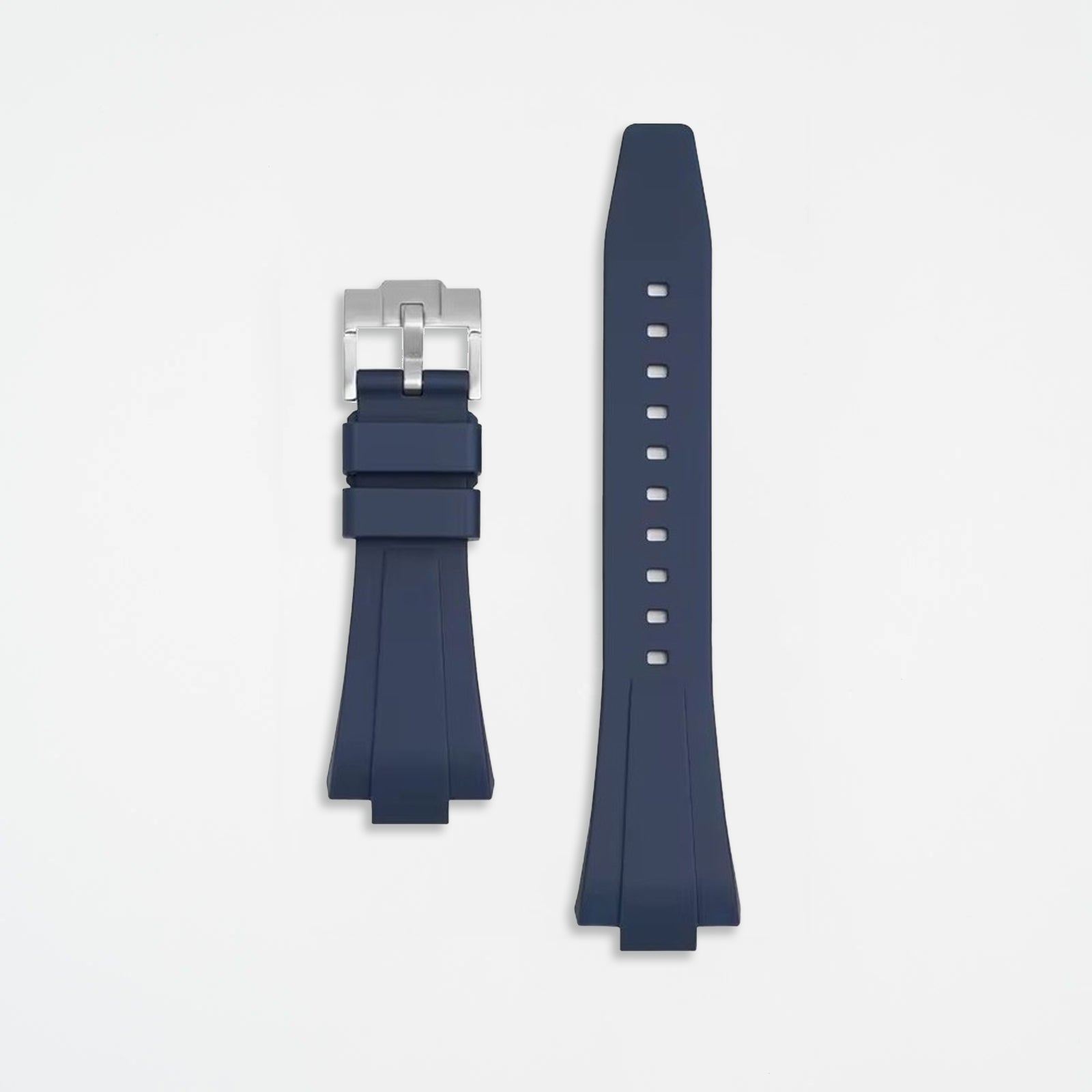 Navy Tissot PRX35 Style FKM Rubber Watch Strap