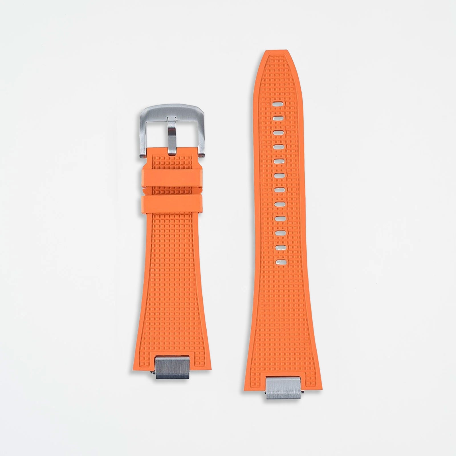 Orange Tissot PRX40 Style FKM Rubber Watch Strap