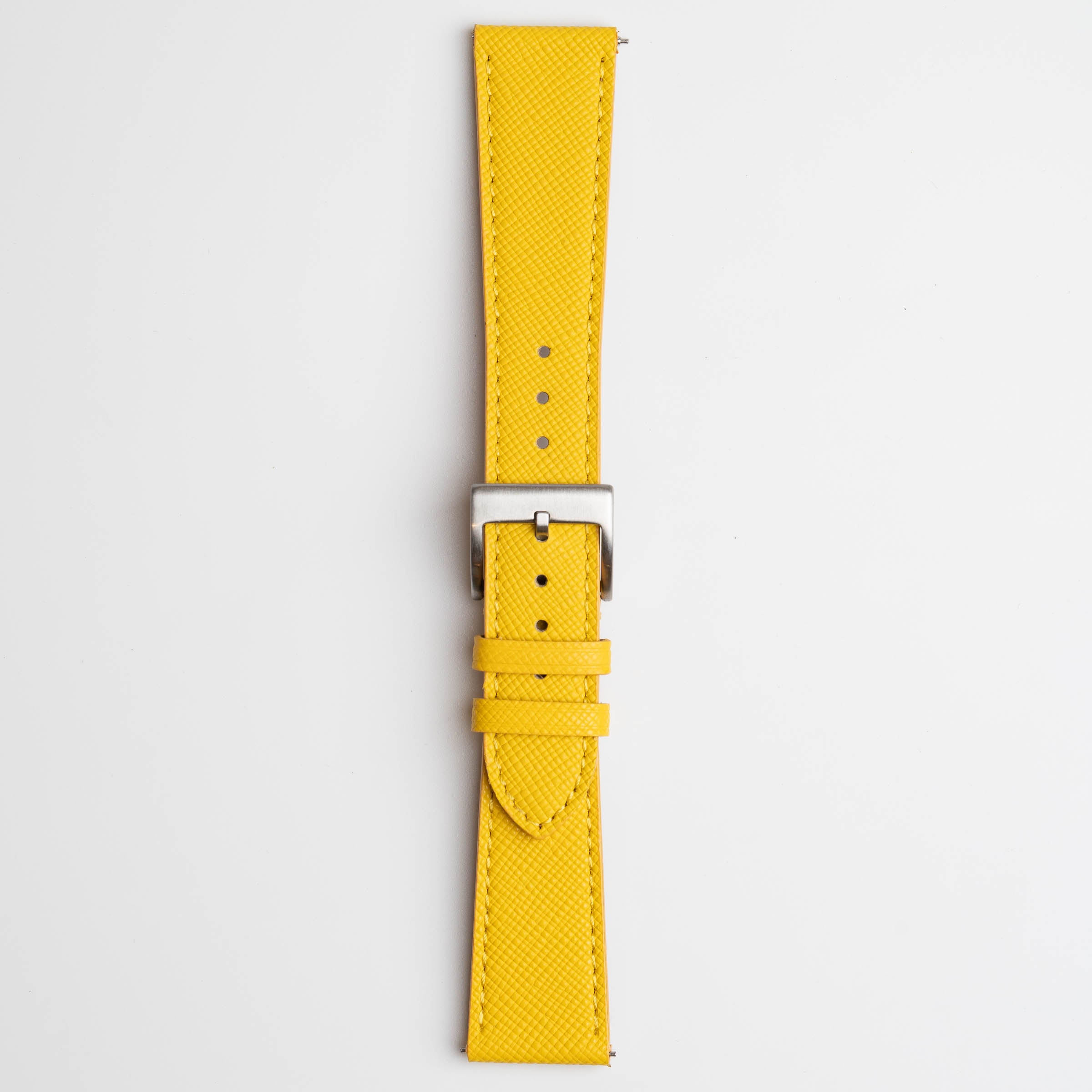 Saffiano Lux Yellow Watch Strap